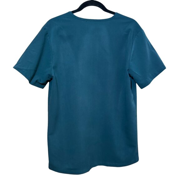 FIGS Teal V-Neck Scrub Top Technical Collection Women’s Size Small Healthcare Un - Picture 5 of 5
